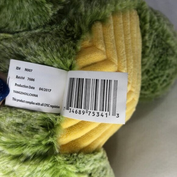 Kellytoy Green Triceratops Dinosaur Xtra Soft Luxe Fur Stuffed Plush Animal - Picture 11 of 13